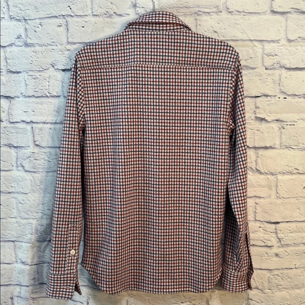 J Crew Men’s Long Sleeved Shacket Shirt Plaid Size Small